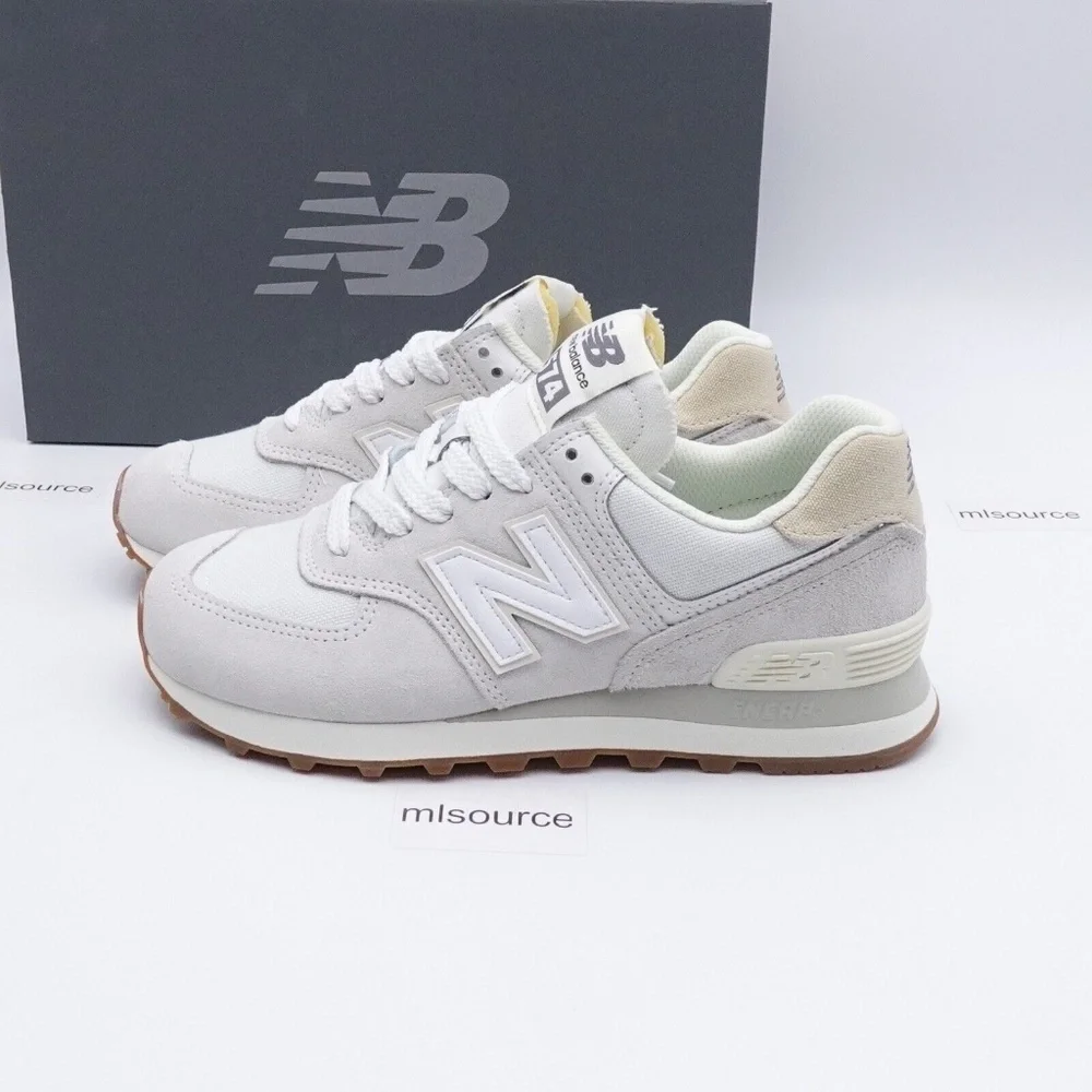 NEW New Balance 574 Sneakers WL574NO2 Reflection Angora - Picture 1 of 16